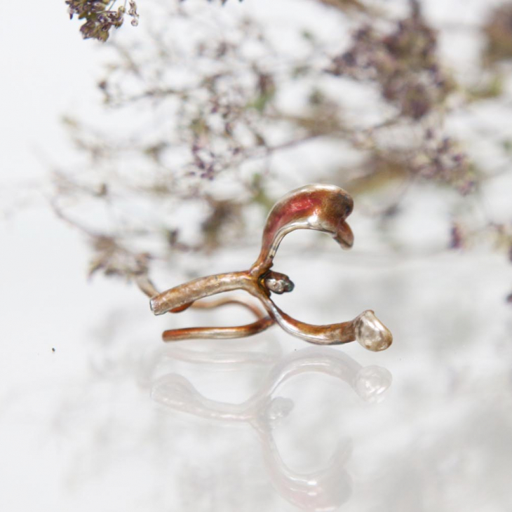 Кольцо в серебре Poison, Омела, фото 2